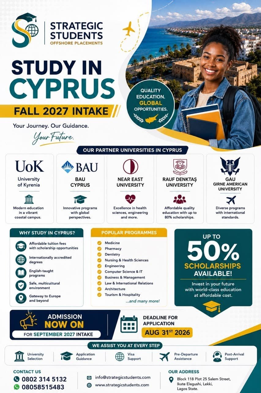 Study in Cyprus from Nigeria for international students